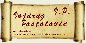 Vojdrag Postolović vizit kartica